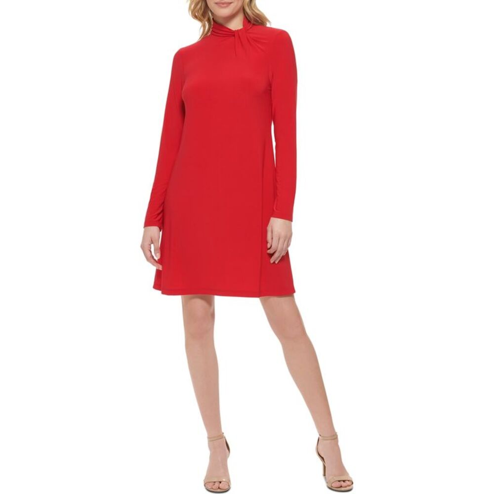 Tommy Hilfiger Womens Twist Neck Shift Dress, NWT